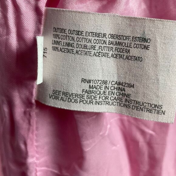 Esprit Trench Coat Jacket Size‎ M Bubblegum Pink Twill Mid Length Barbiecore Y2K - Picture 15 of 16